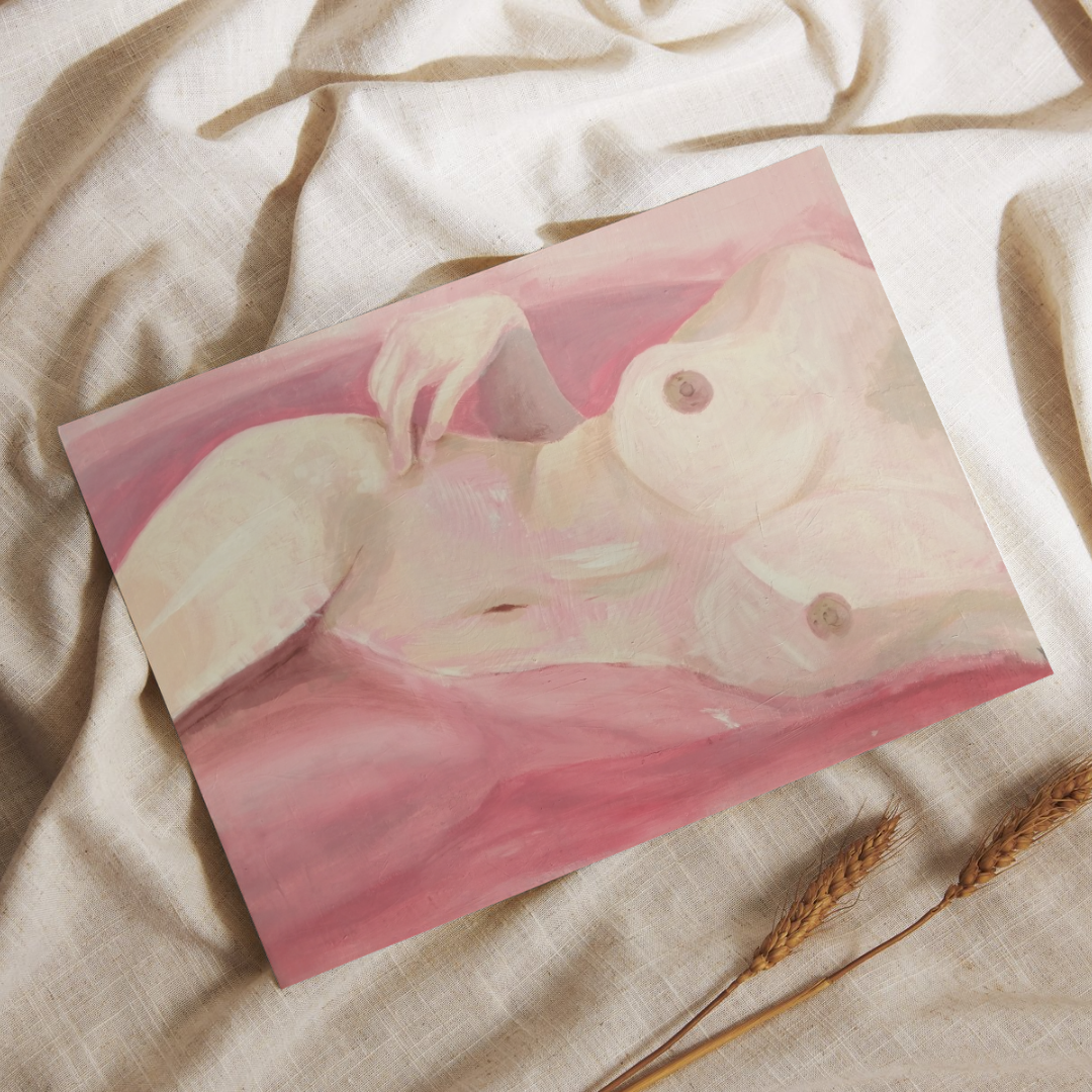 In A Pink Bath Print